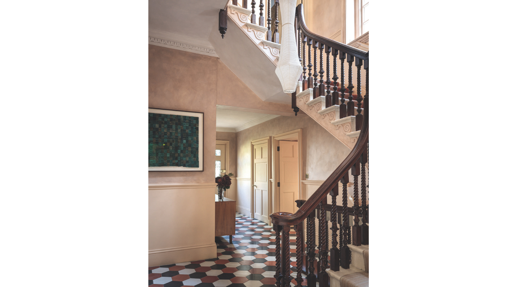 Belsize Project alhadeff architect entrance and stairs